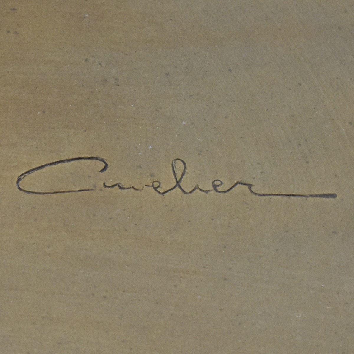 Ferrari Testarossa Gold Patinated Bronze Plaque