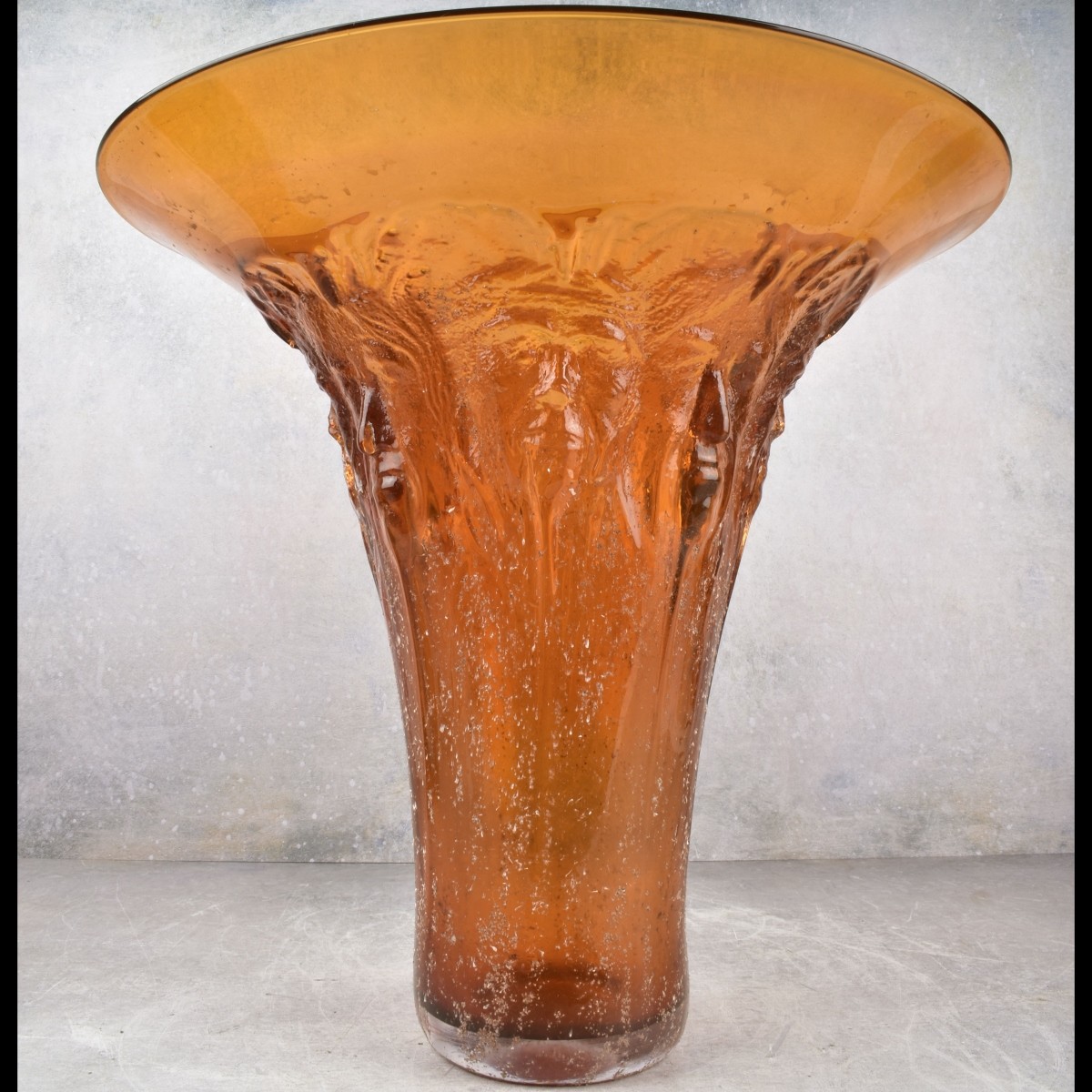 Art Glass Amber Glass Vase