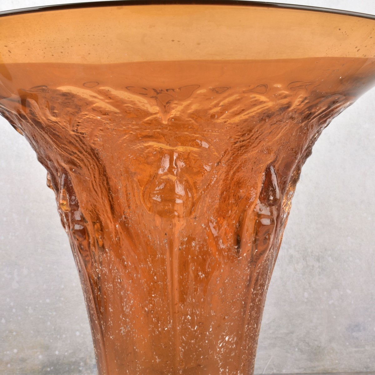 Art Glass Amber Glass Vase