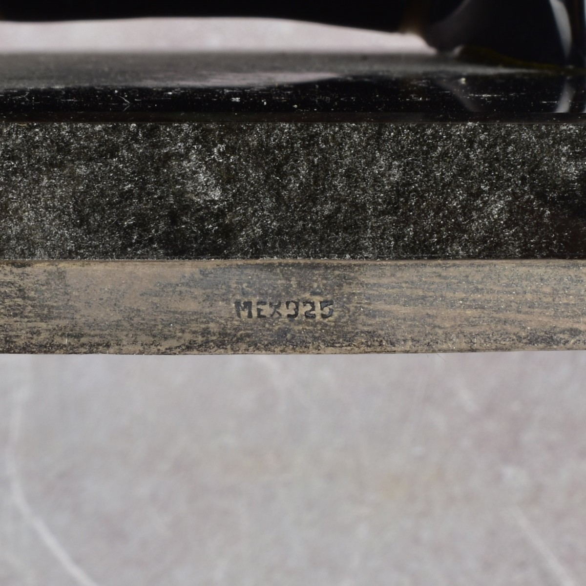 Obsidian and Sterling Silver Sculpture