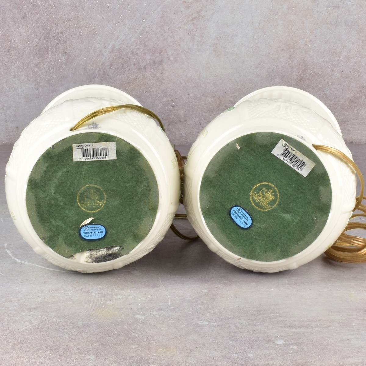 Belleek Porcelain Lamps