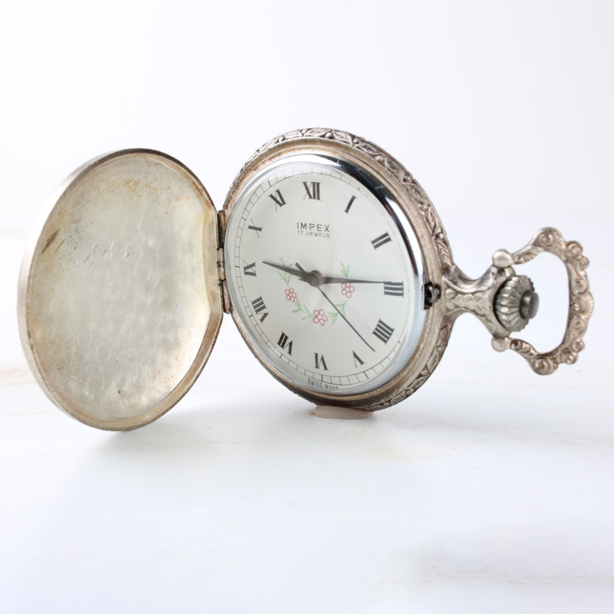 Vintage Pocket Watch and Brooches