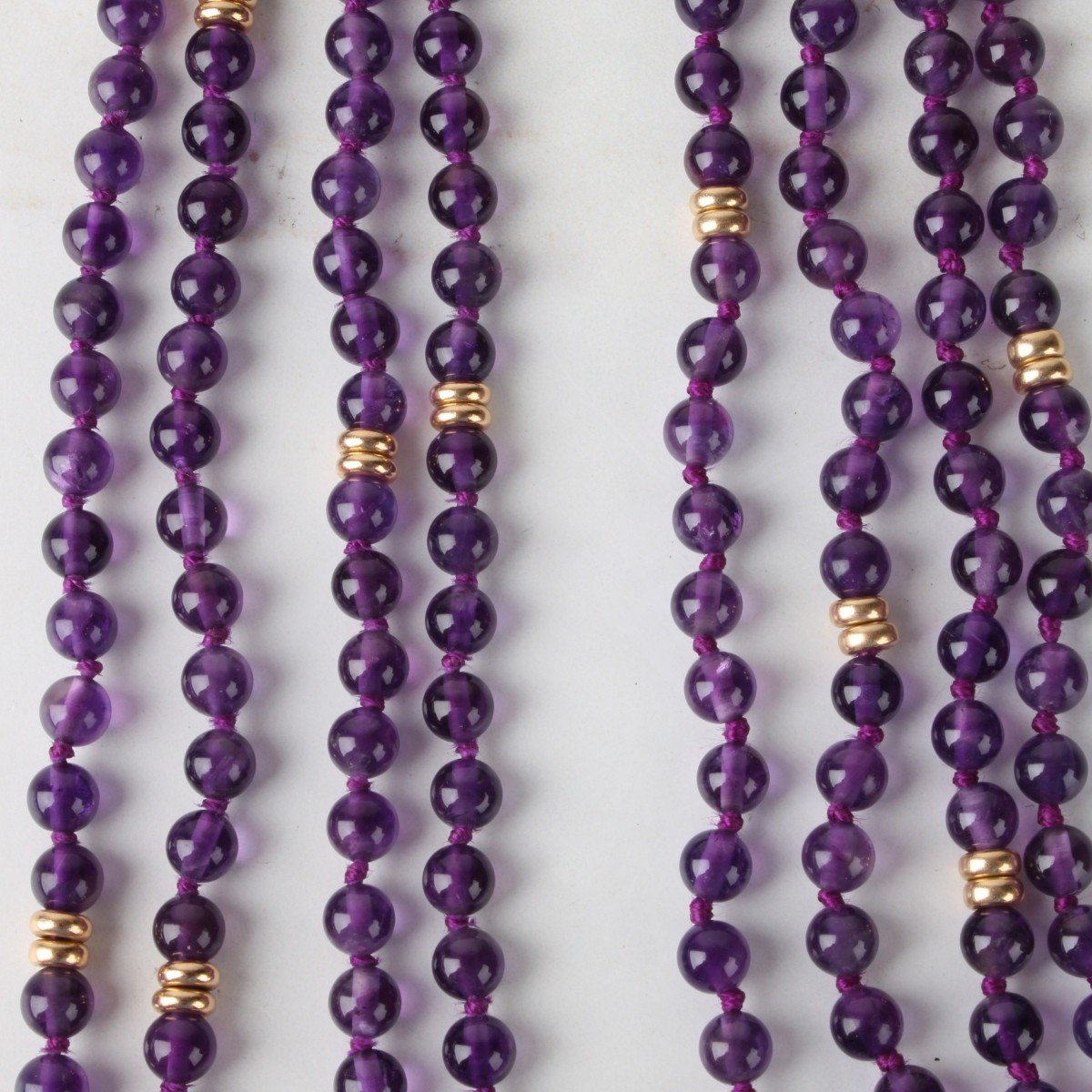 Amethyst and 14K Necklaces