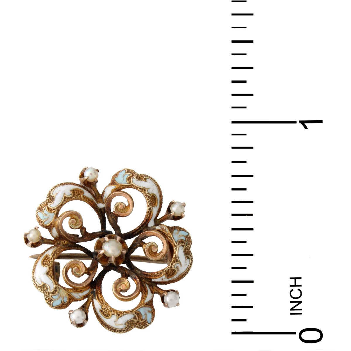 Art Nouveau 14K Pendant / Pin