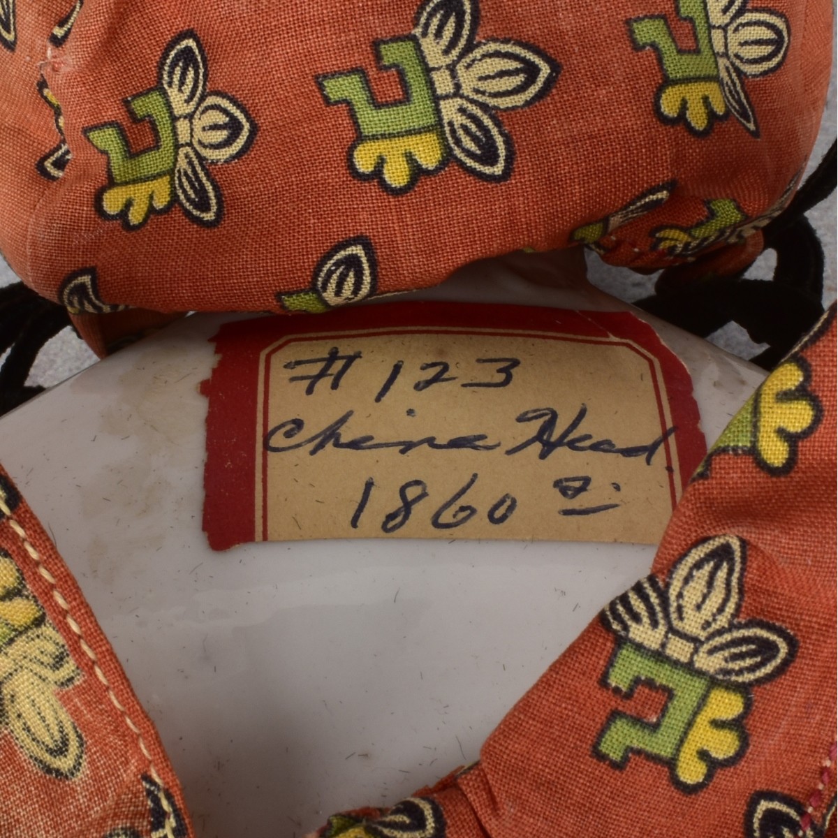 Rare Antique German Porcelain Head Doll