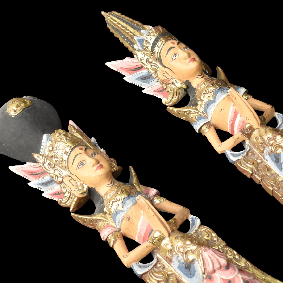 Balinese Carved and Painted Figures