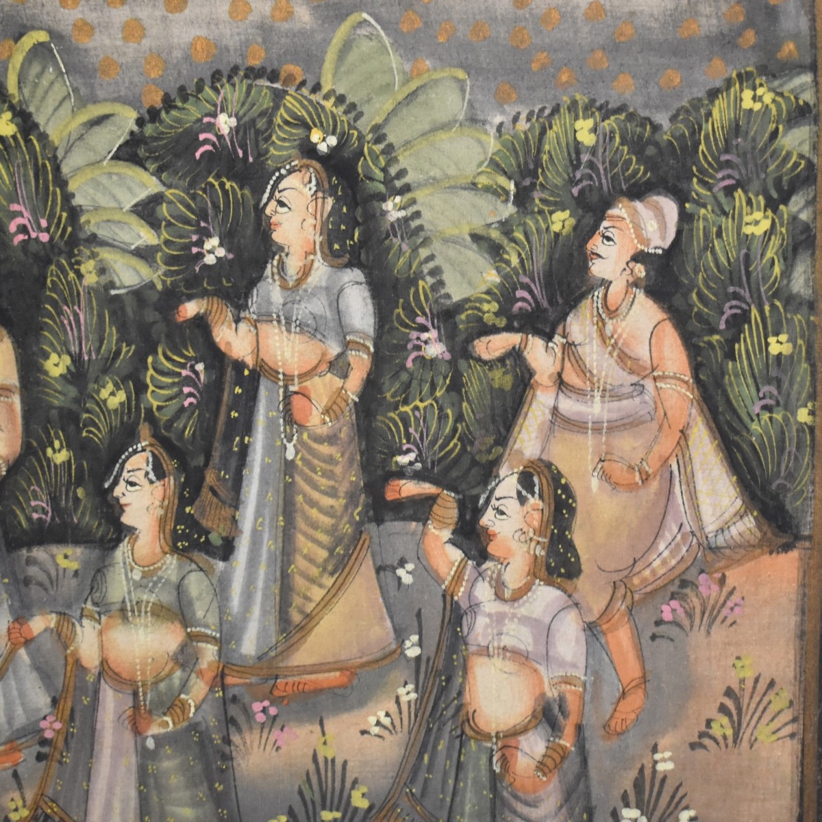 Indian Pichwai of the Life of Krishna