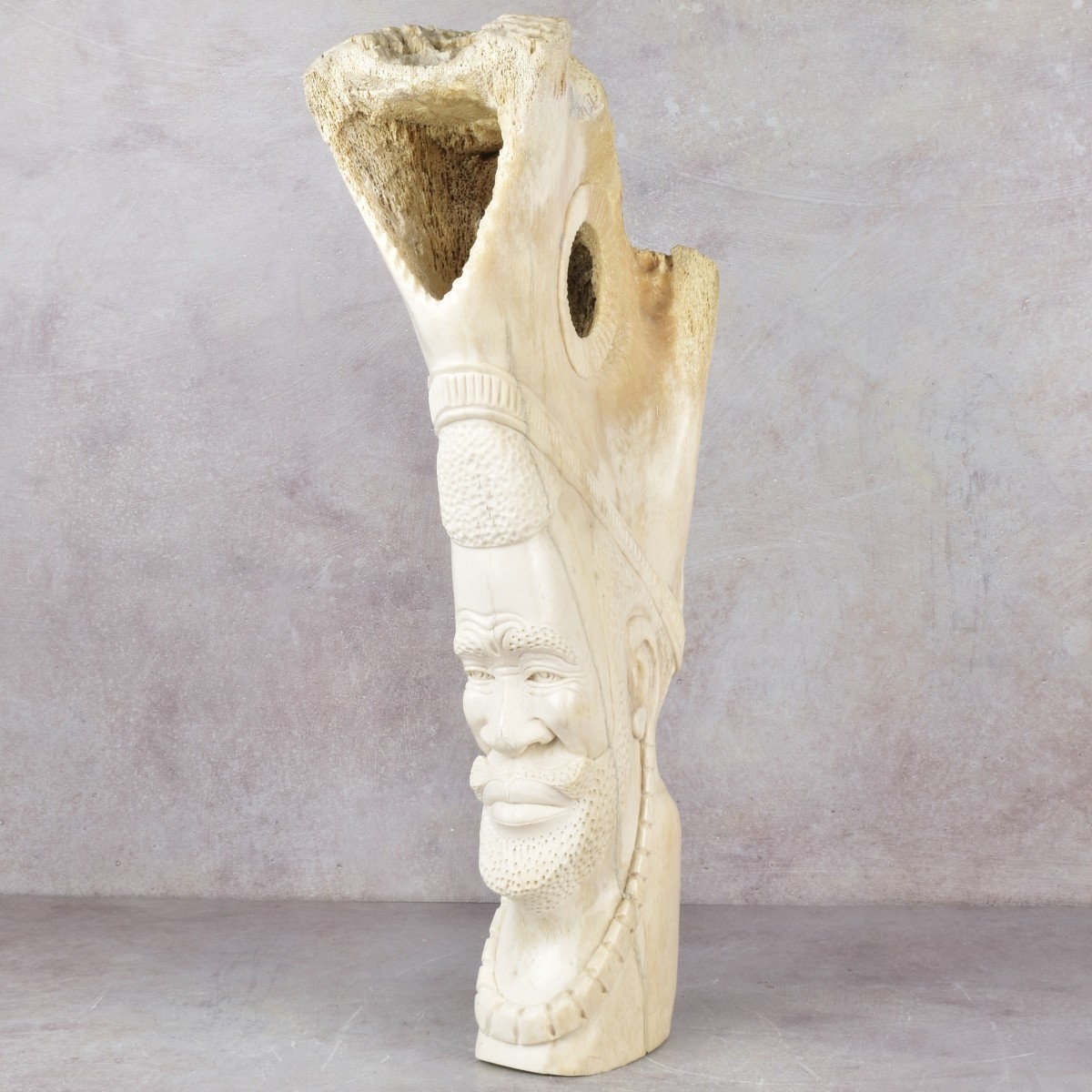 Exceptionally Large Carved Bone Figure