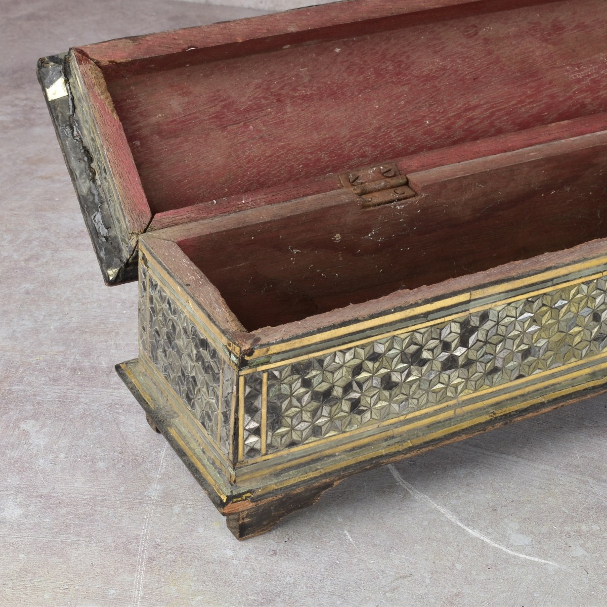 Antique Indian Rectangular Storage Box