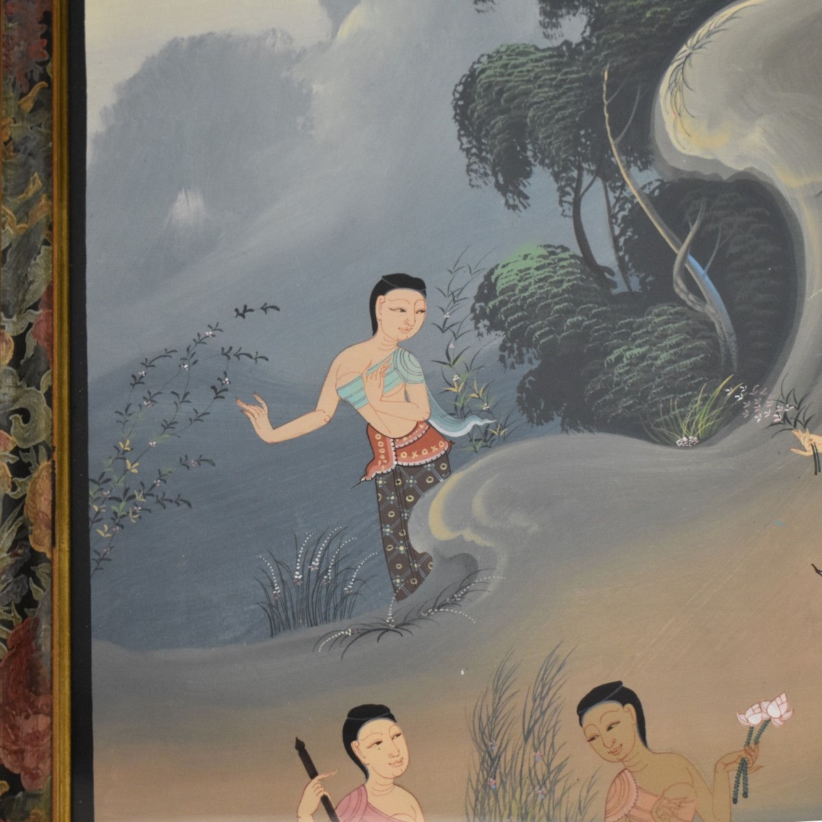 Thai Painting of a Group of Dancers