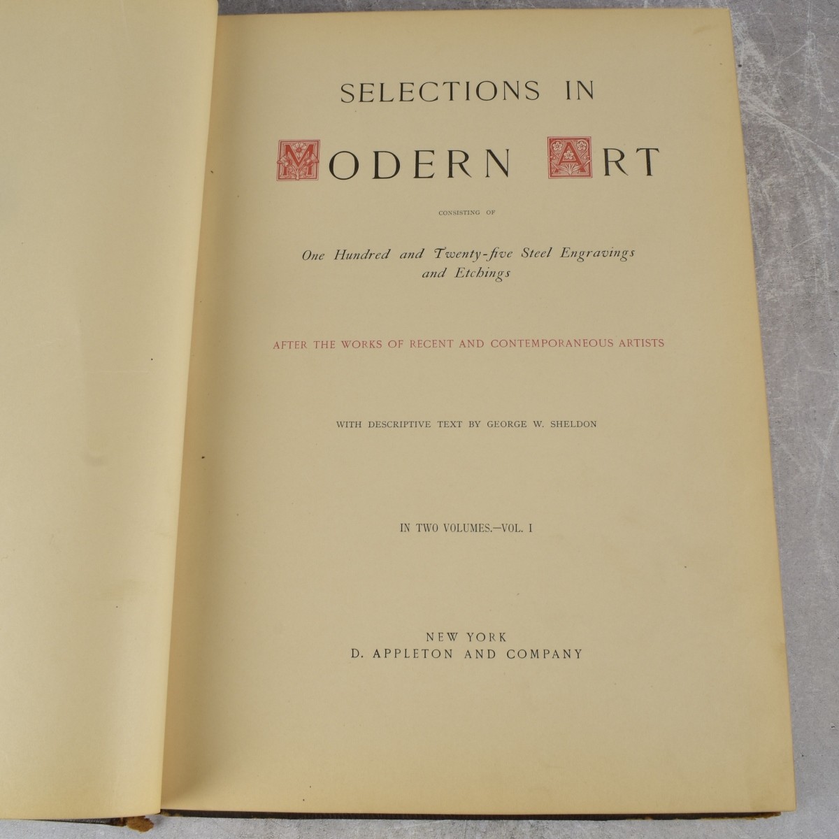 George Sheldon "Selections in Modern Art"