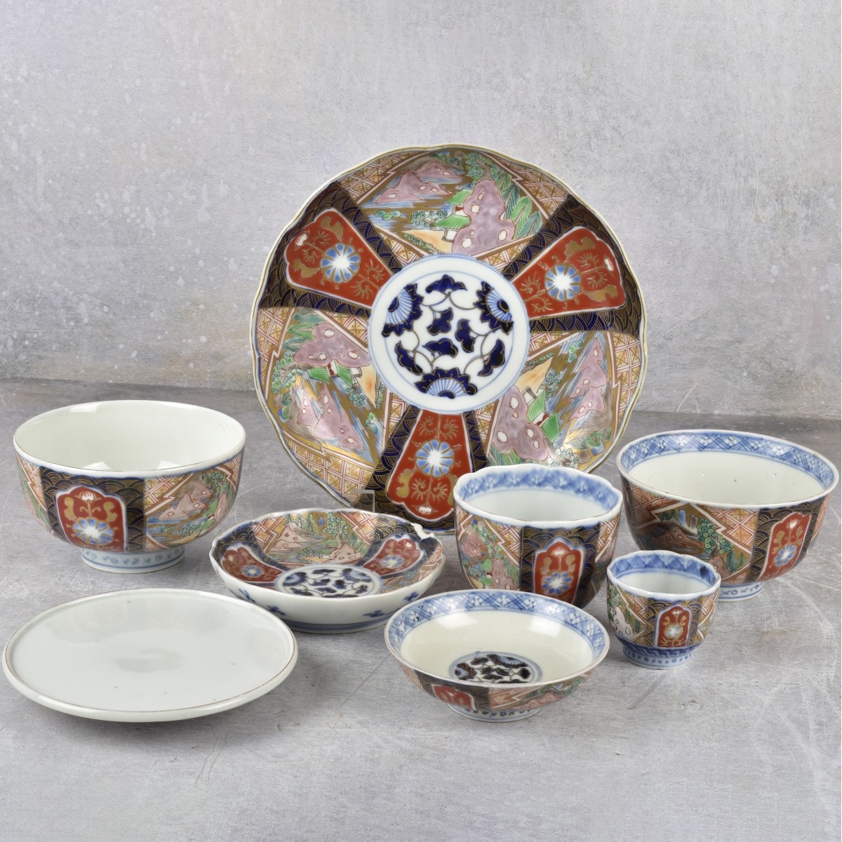 Vintage Japanese Imari Porcelain Pieces