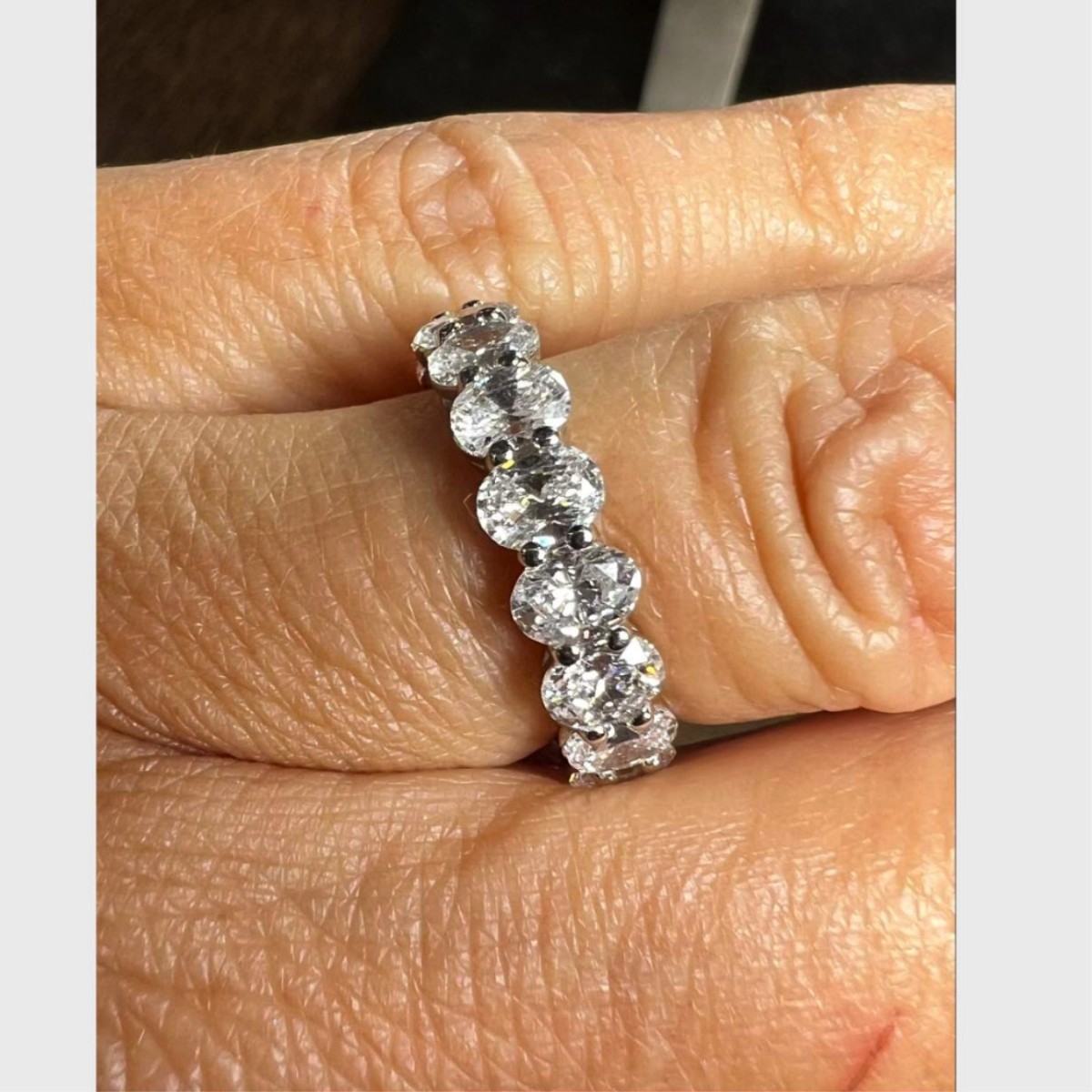 Diamond and Platinum Ring