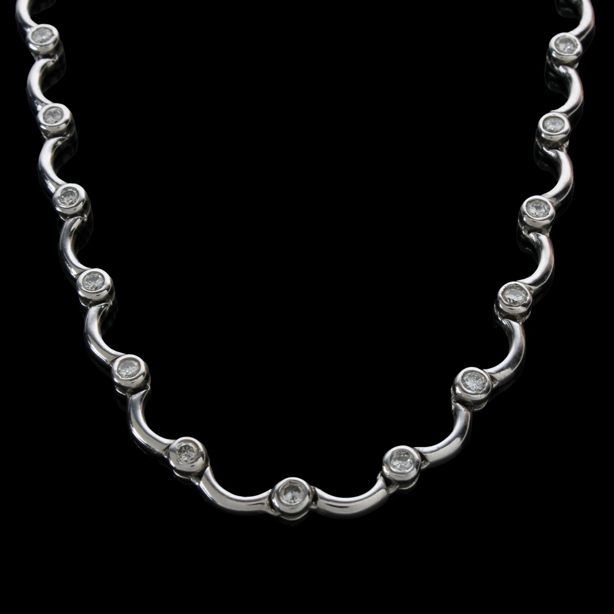 Diamond and 14K Necklace