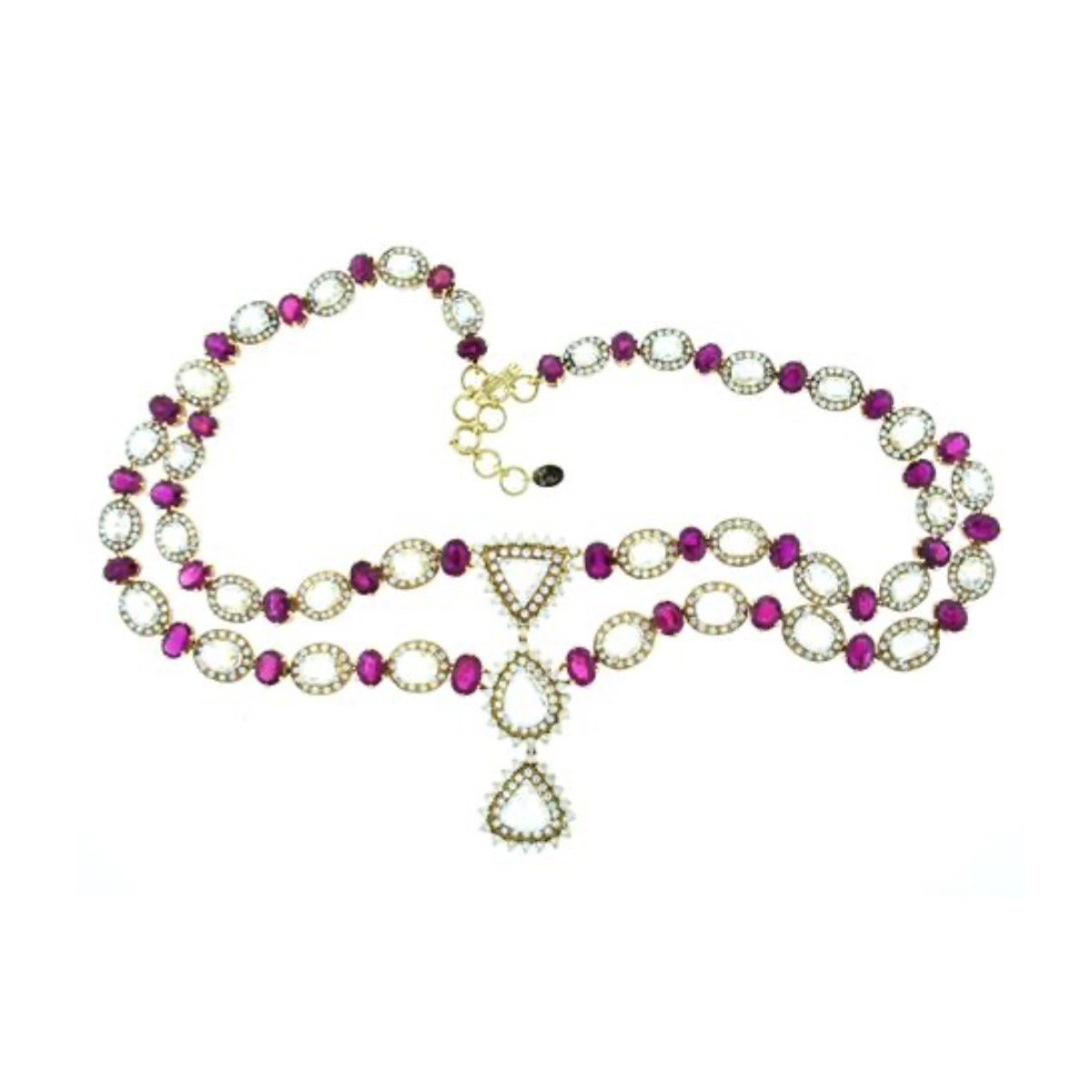 Ruby, Diamond and 18K Necklace