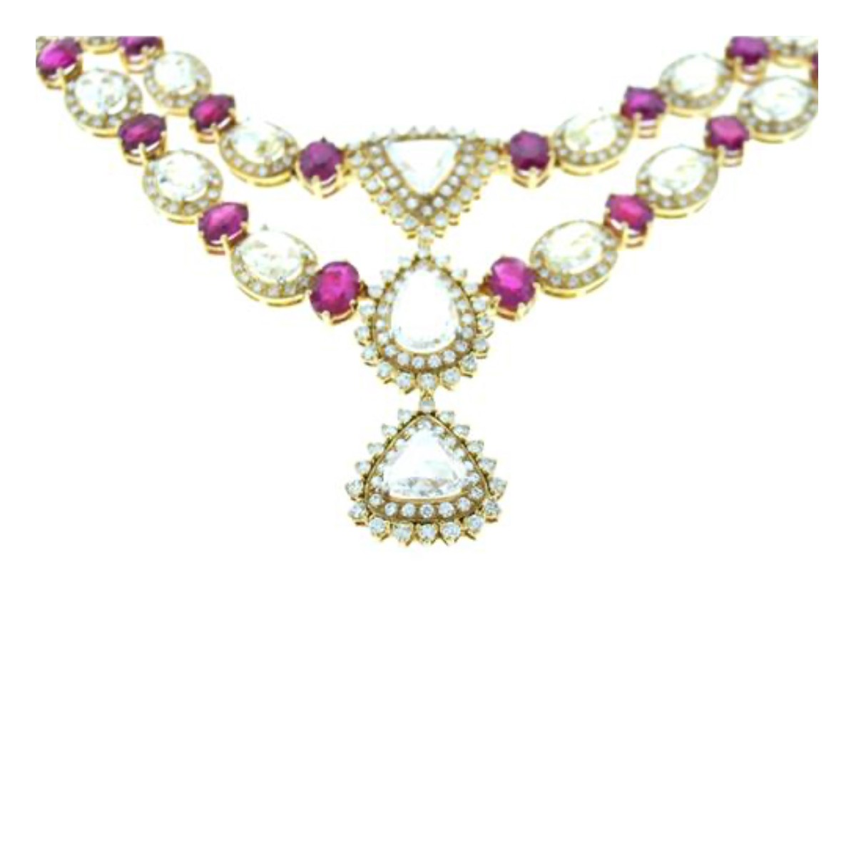 Ruby, Diamond and 18K Necklace