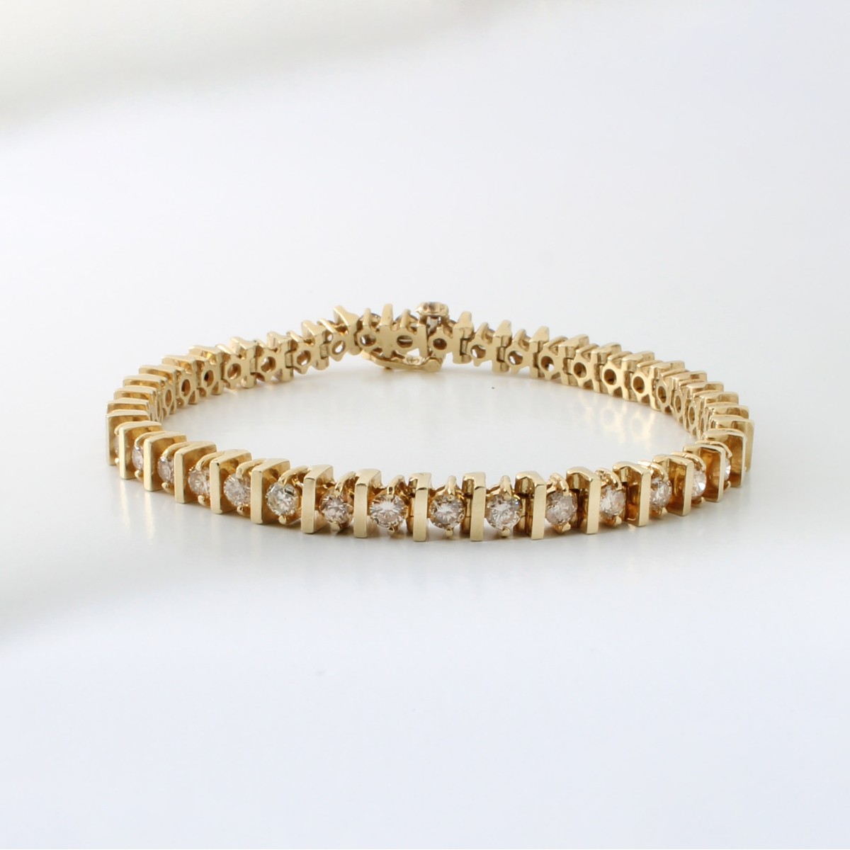 Diamond and 14K Tennis Bracelet