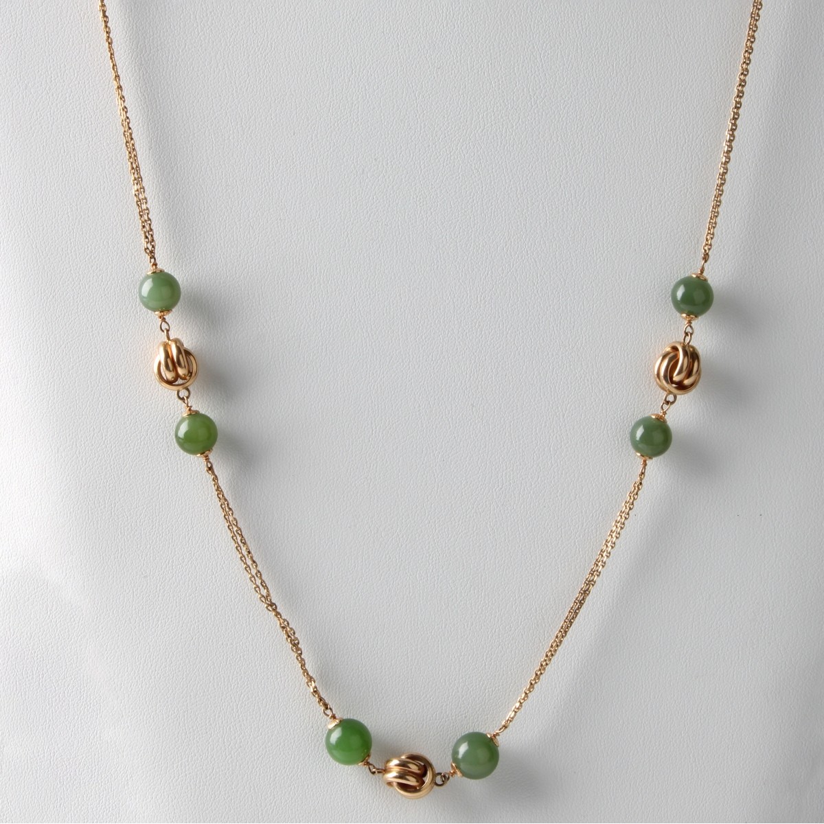 Jade and 14K Necklace