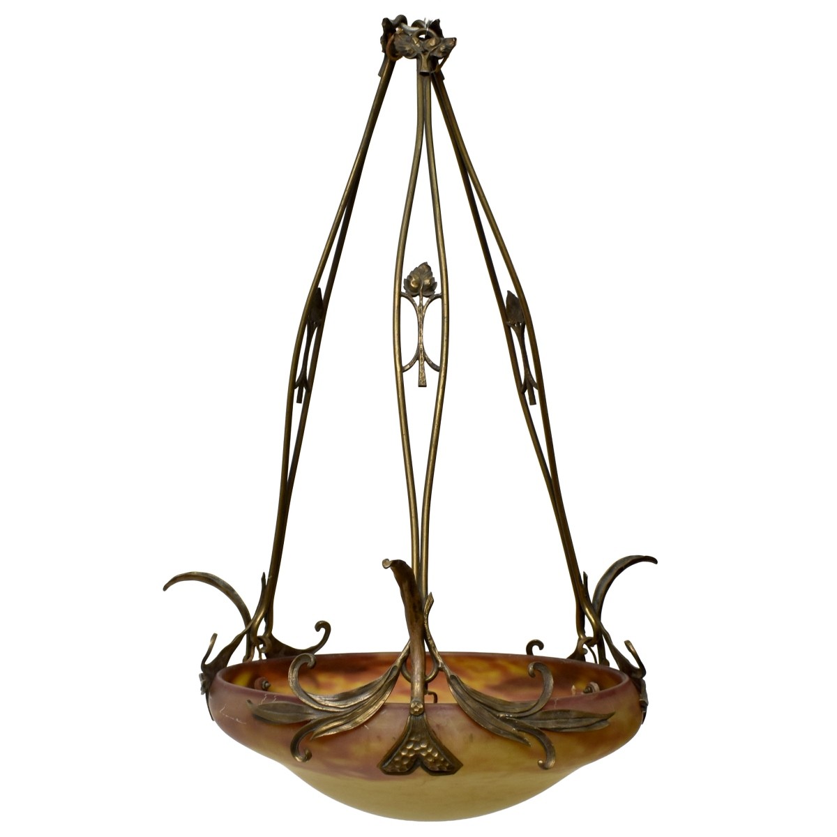 Daum Nancy French Art Nouveau Chandelier