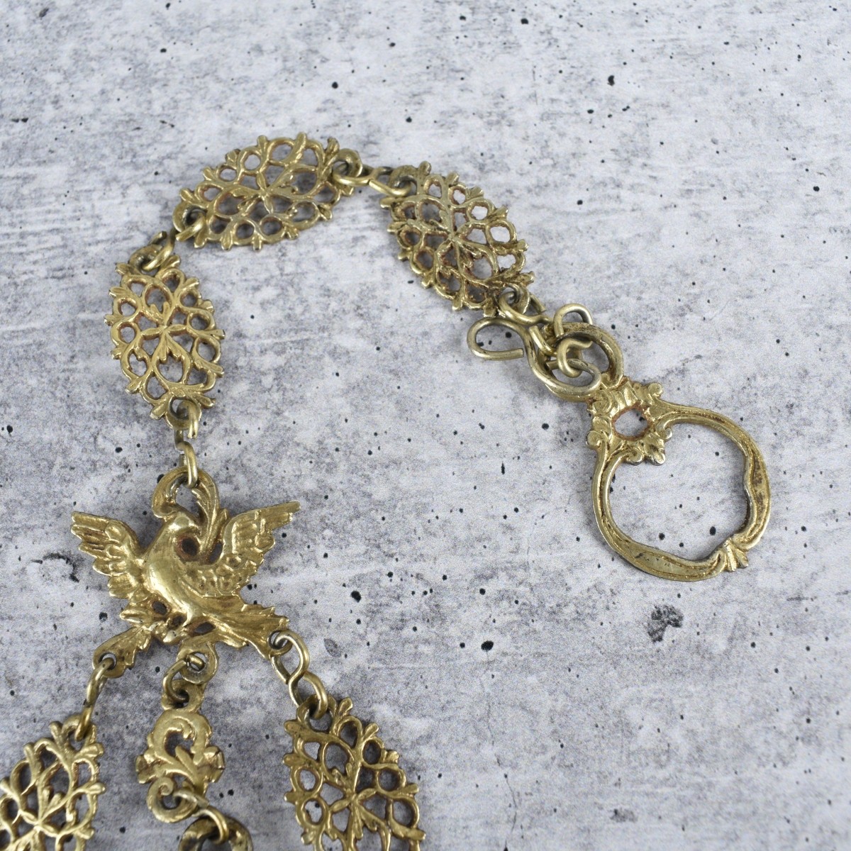 Spanish Colonial Gilt Silver Pendant