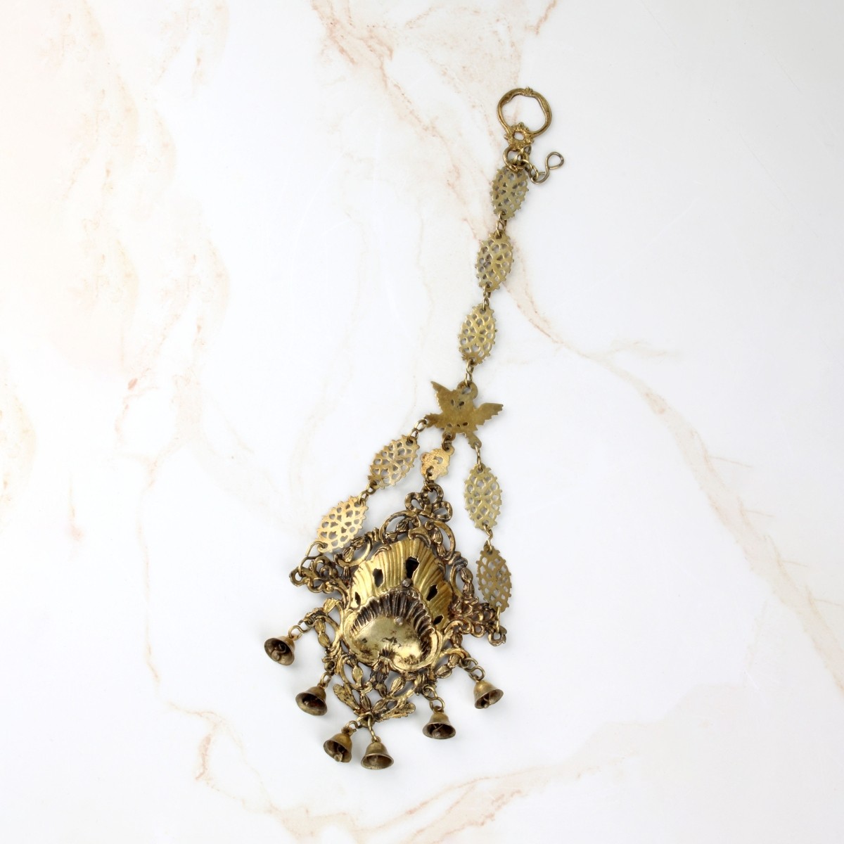 Spanish Colonial Gilt Silver Pendant