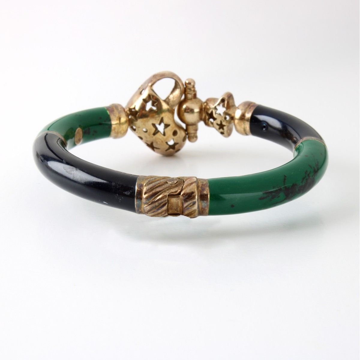 Sterling Silver and Enamel Bangle