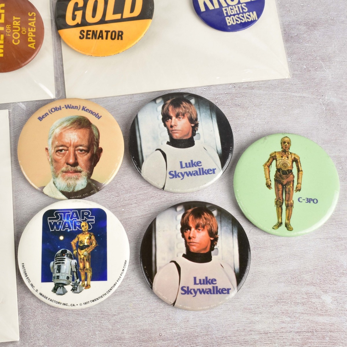 Collection of Campaign-Assorted Buttons