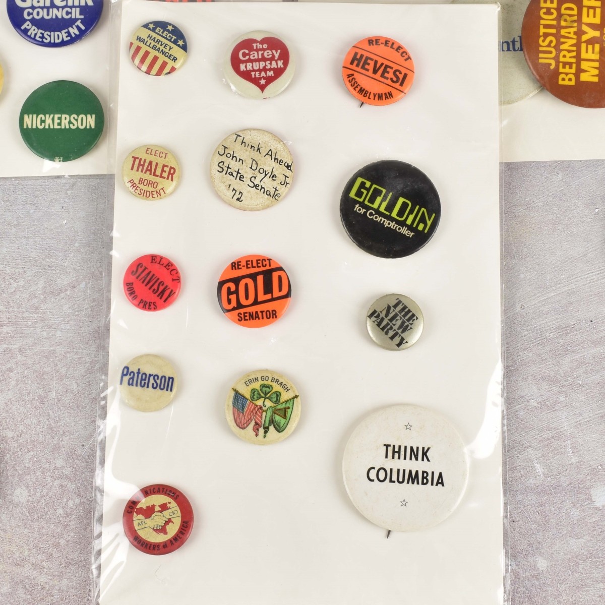 Collection of Campaign-Assorted Buttons