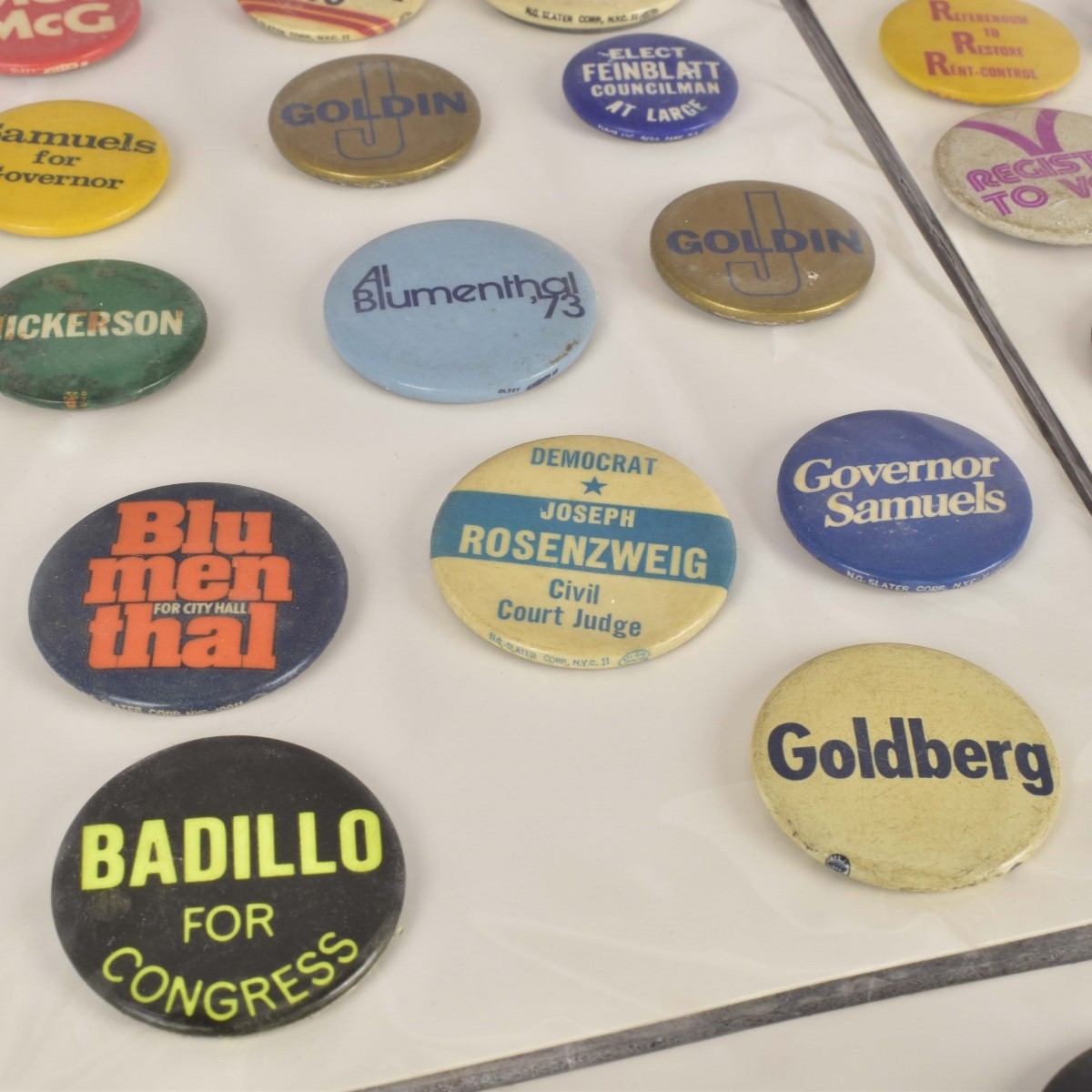 Collection of Campaign-Assorted Buttons