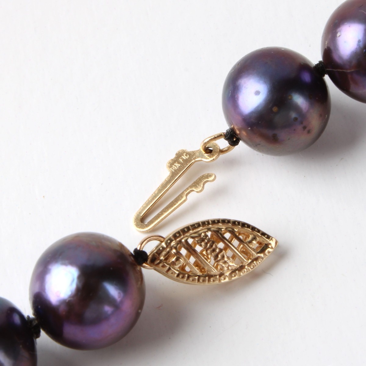 14K Yellow Gold and Pearl Necklace