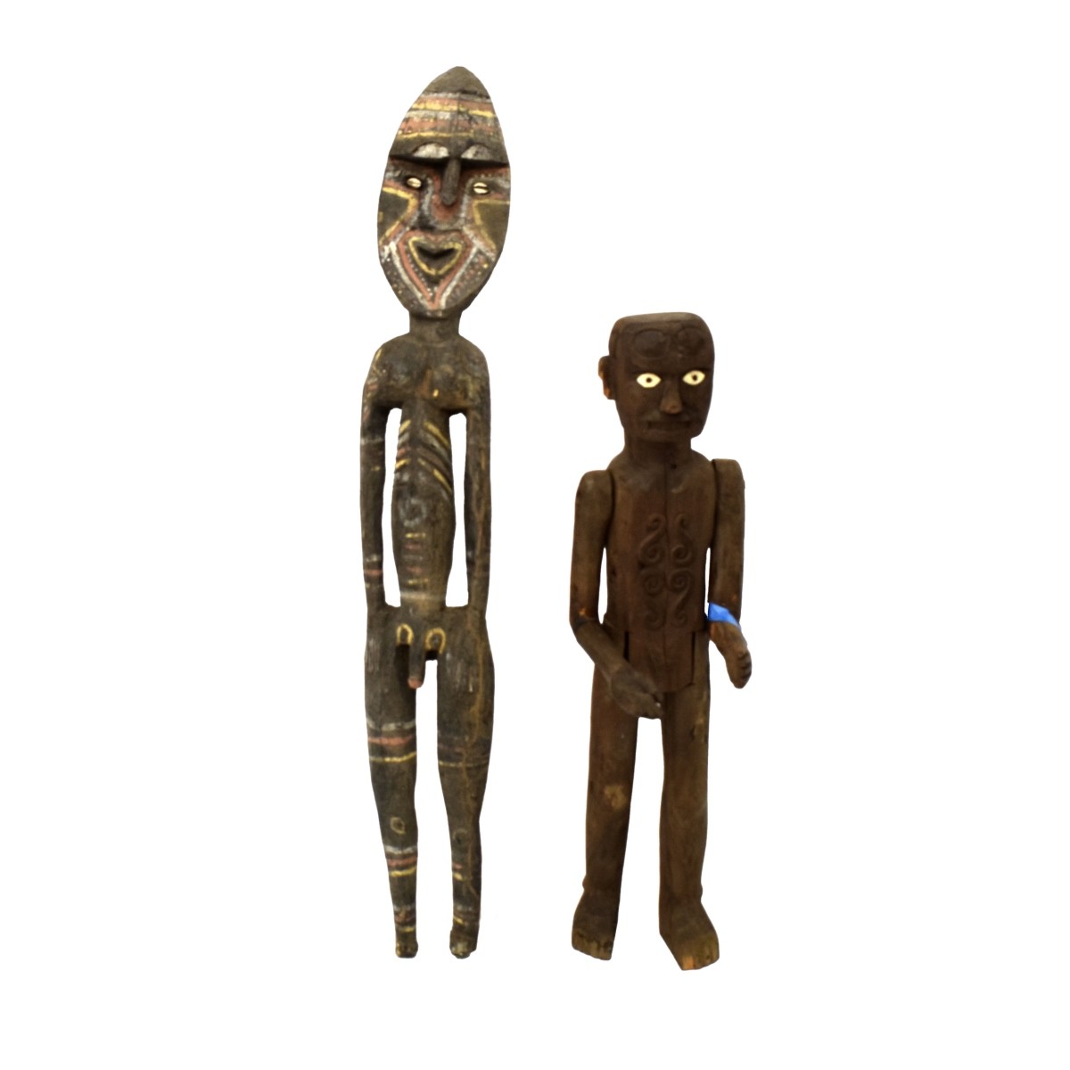 Large Vintage Carved African Tribal Figures