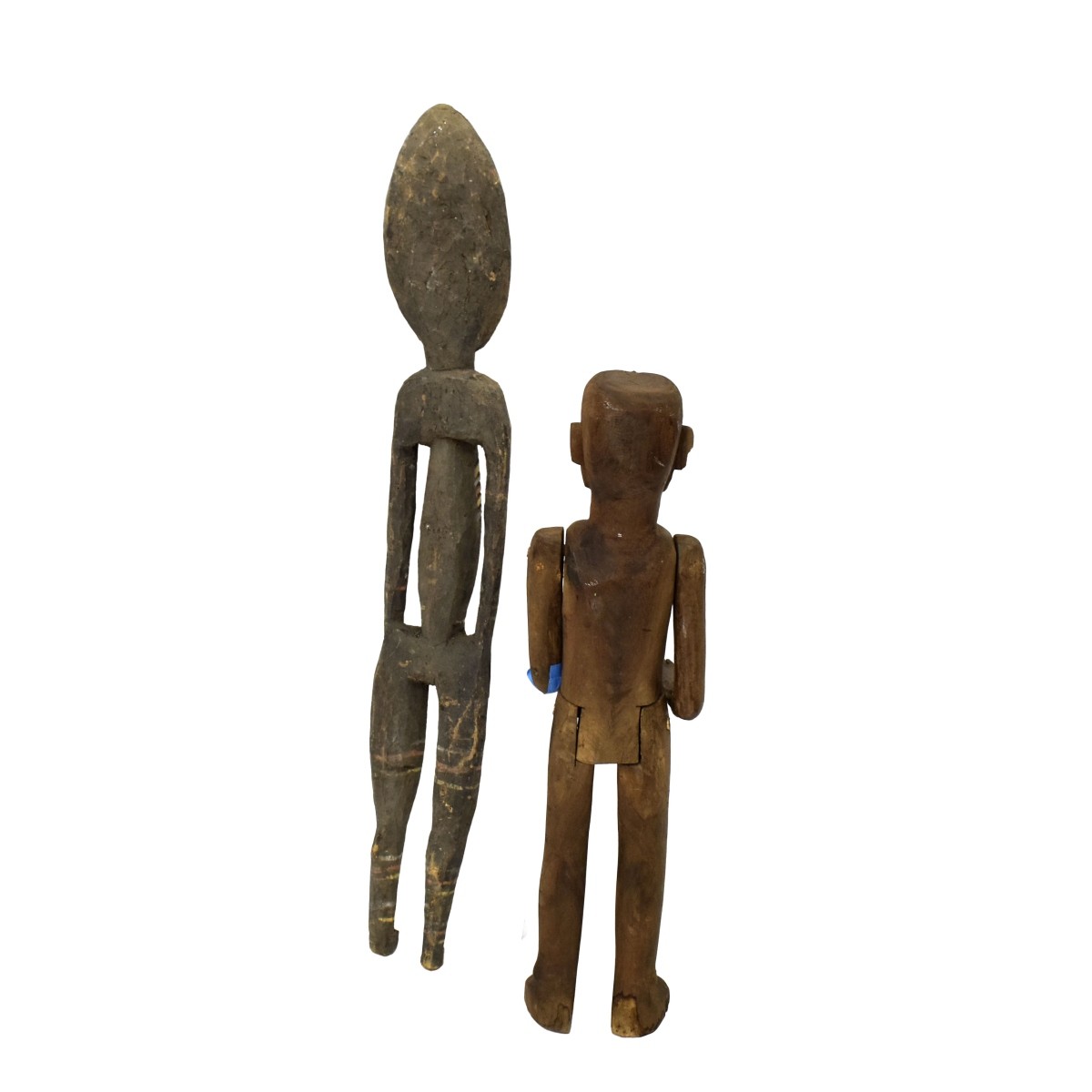 Large Vintage Carved African Tribal Figures
