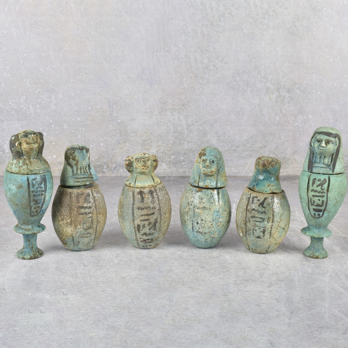 Egyptian Stone and Faience Pieces