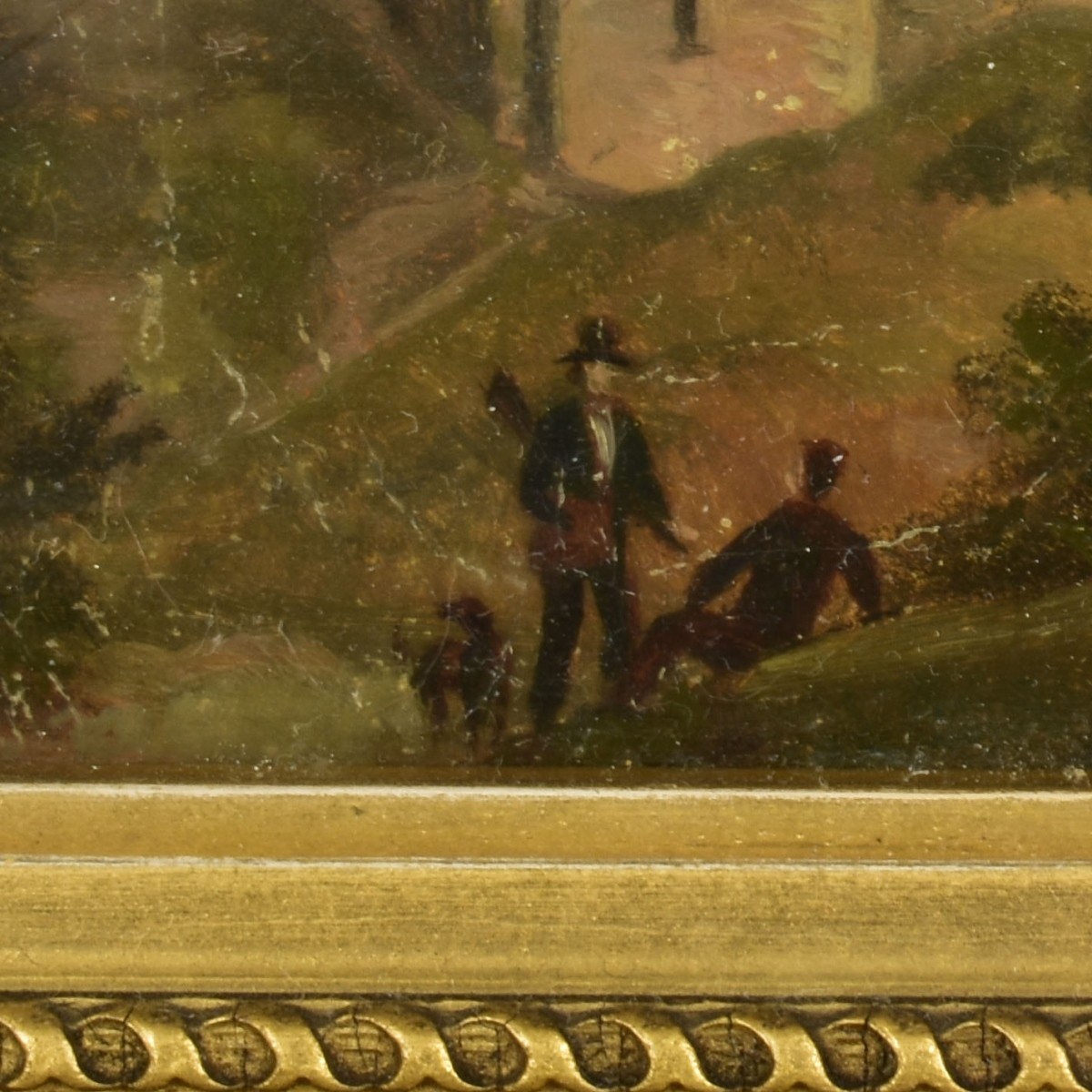 Antique English Oil Painting of a Landscape