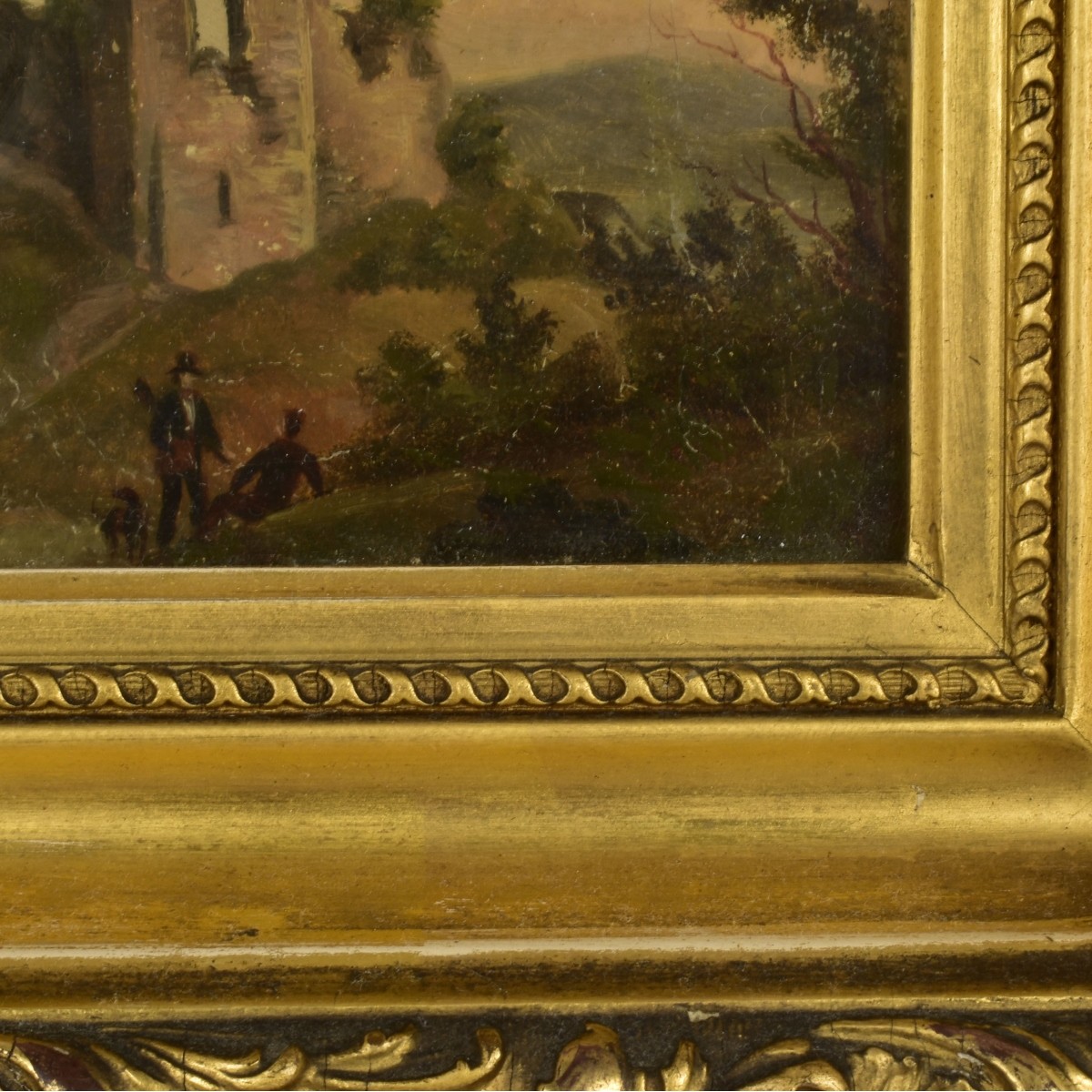 Antique English Oil Painting of a Landscape