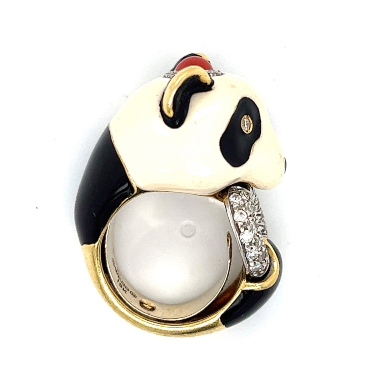 David Webb Panda Ring