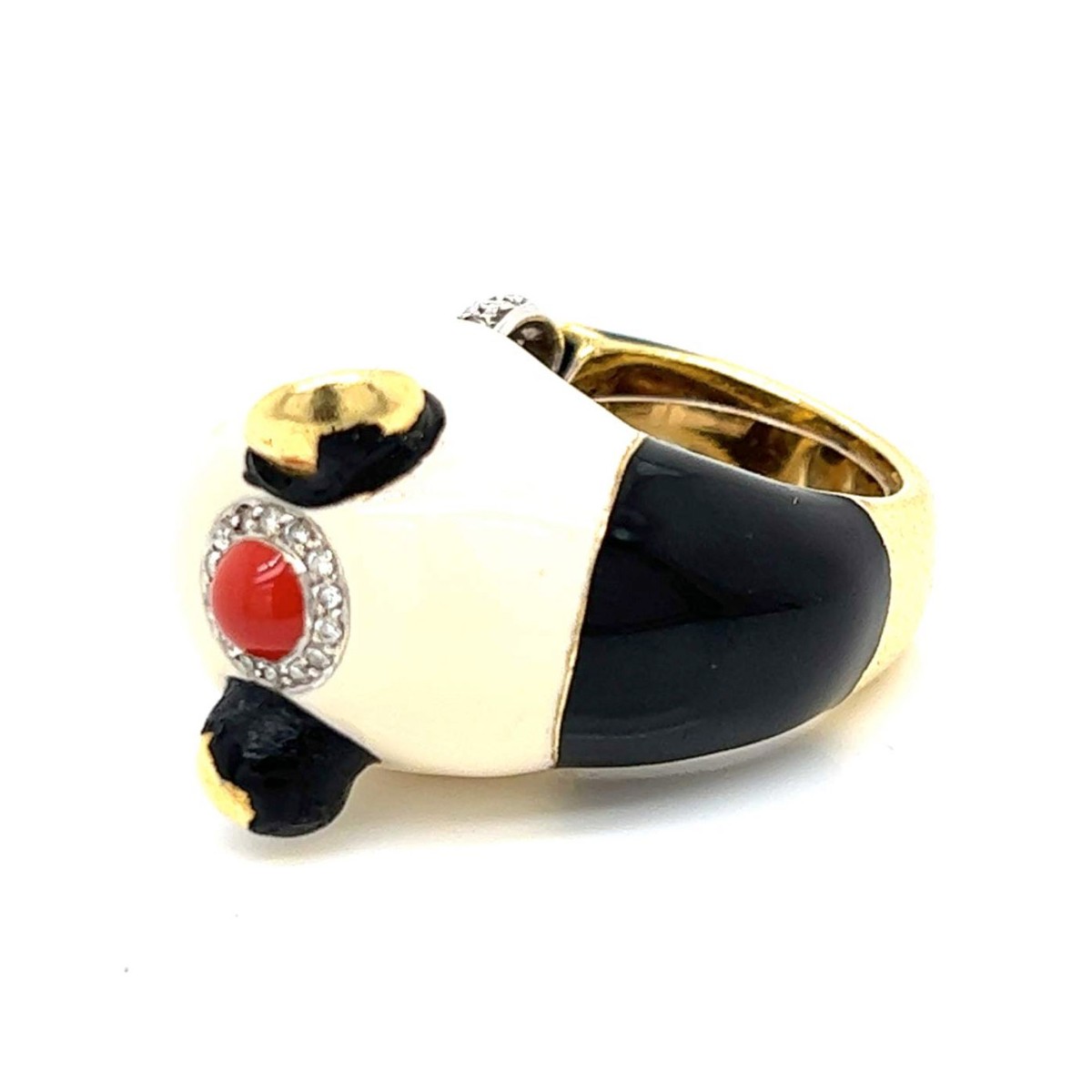 David Webb Panda Ring