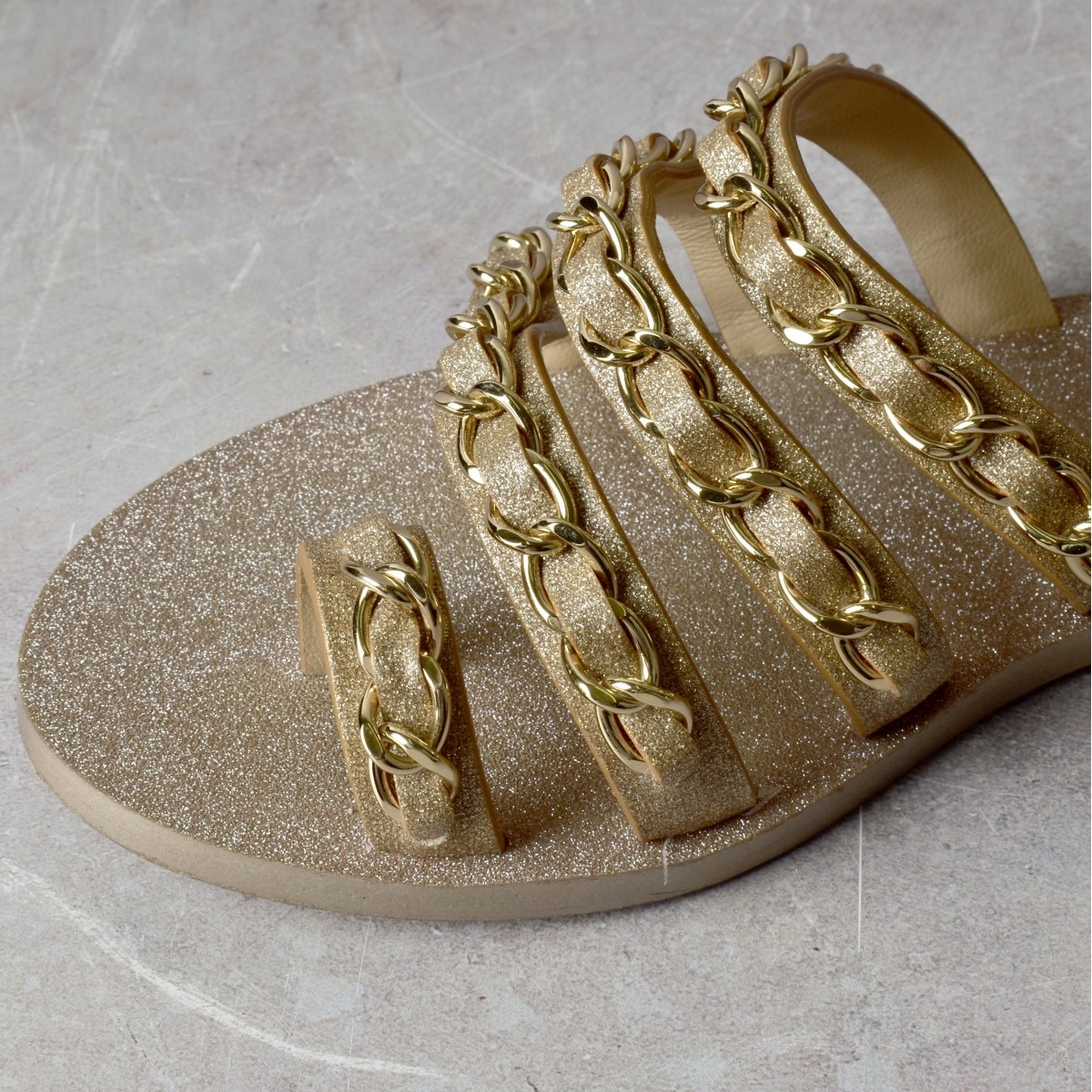 Chanel Leather Single Toe Sandals