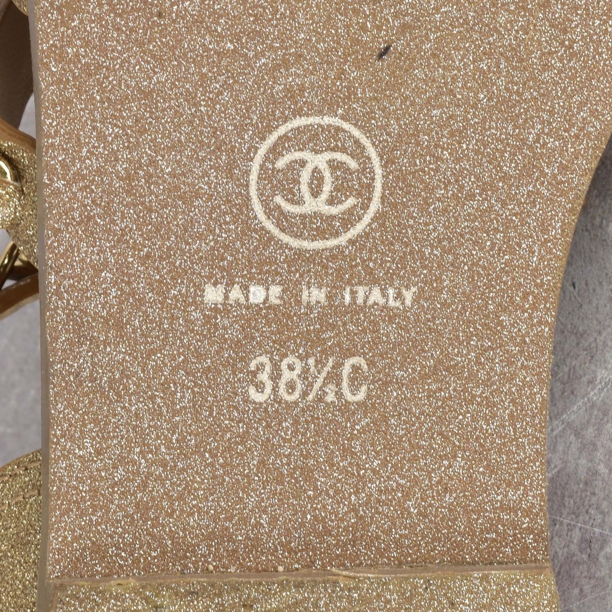 Chanel Leather Single Toe Sandals