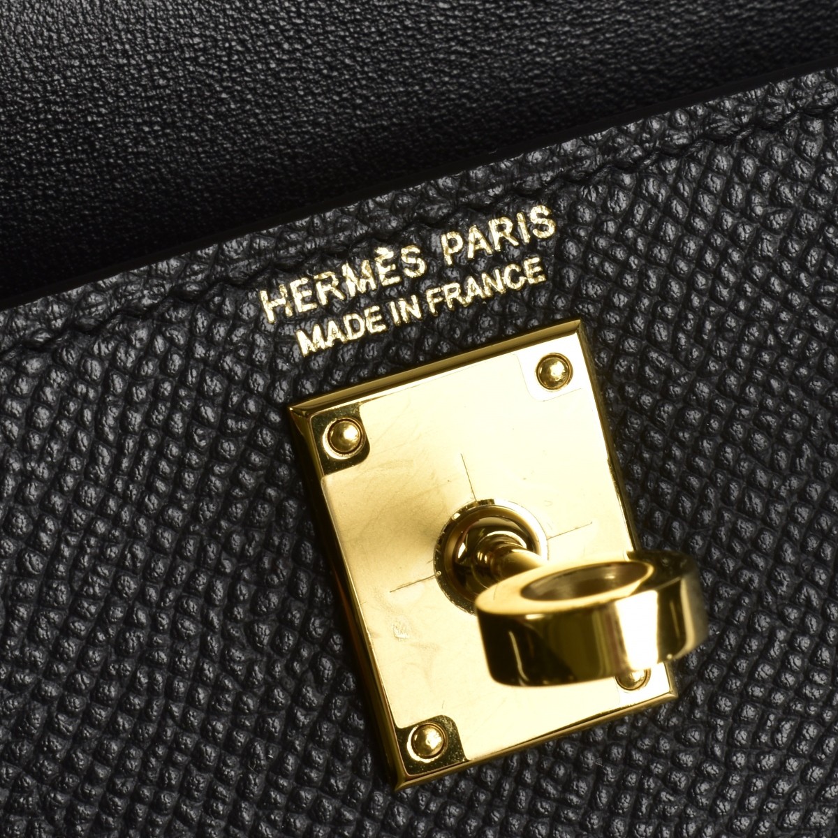 Replica Hermes Mini Black Leather Bag