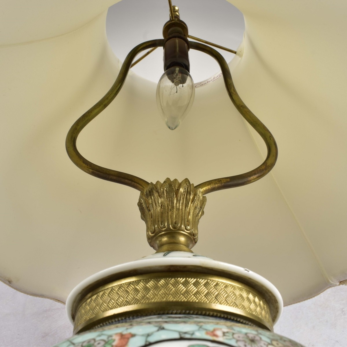 Chinese Porcelain and Ormolou Lamp