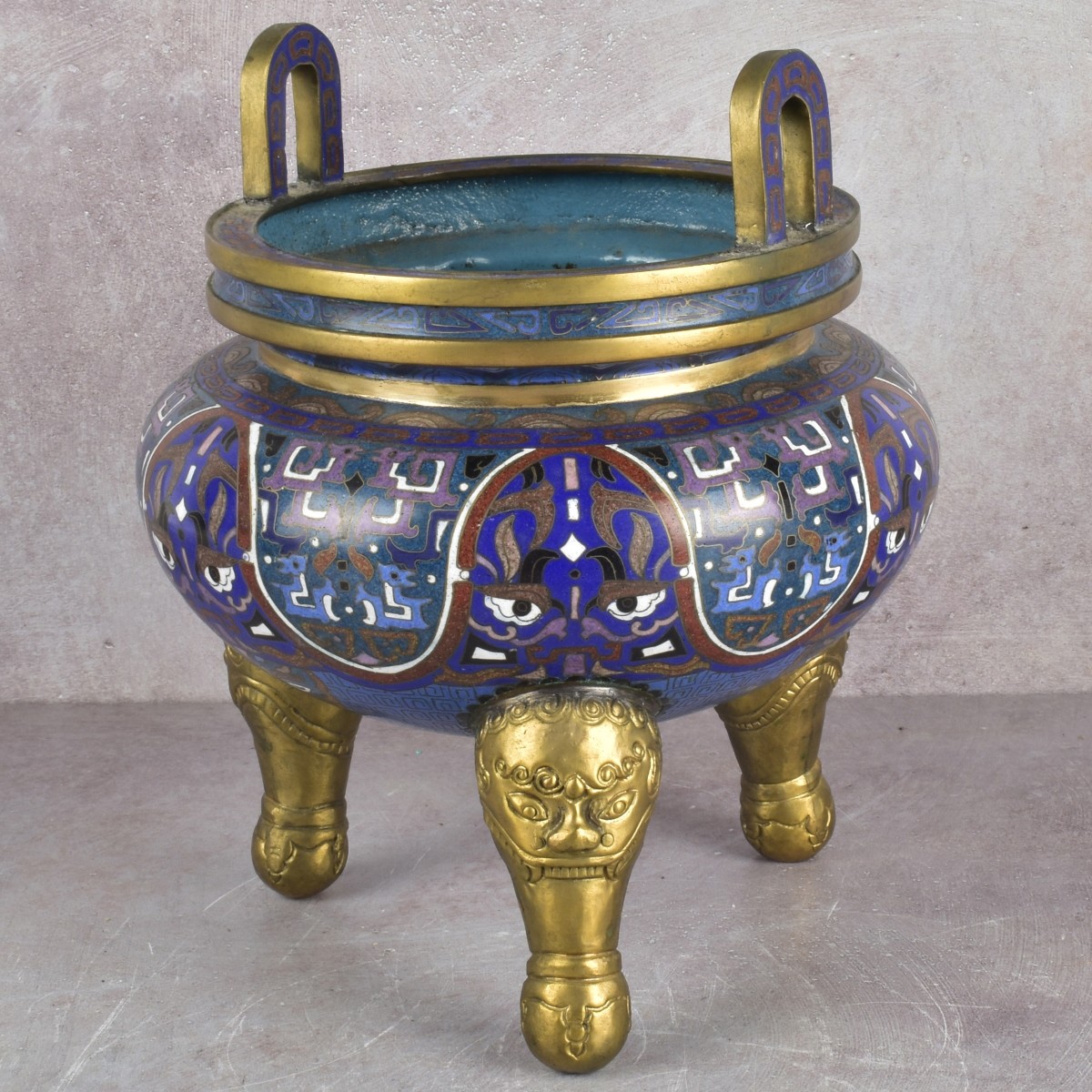 Vintage Chinese Cloisonne Censor