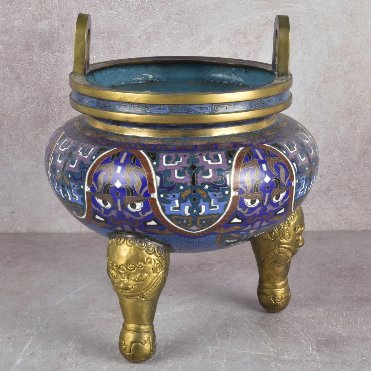 Vintage Chinese Cloisonne Censor