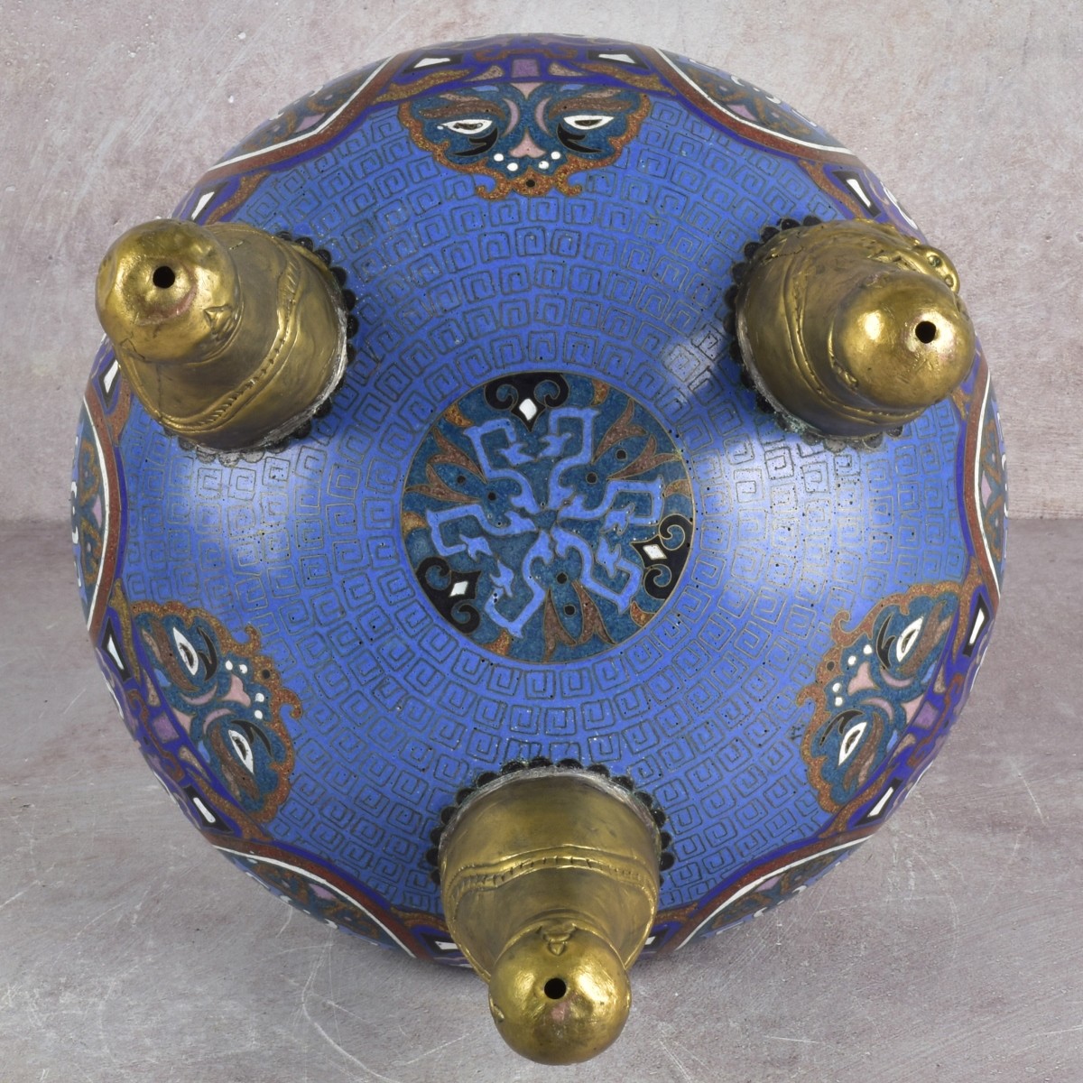 Vintage Chinese Cloisonne Censor