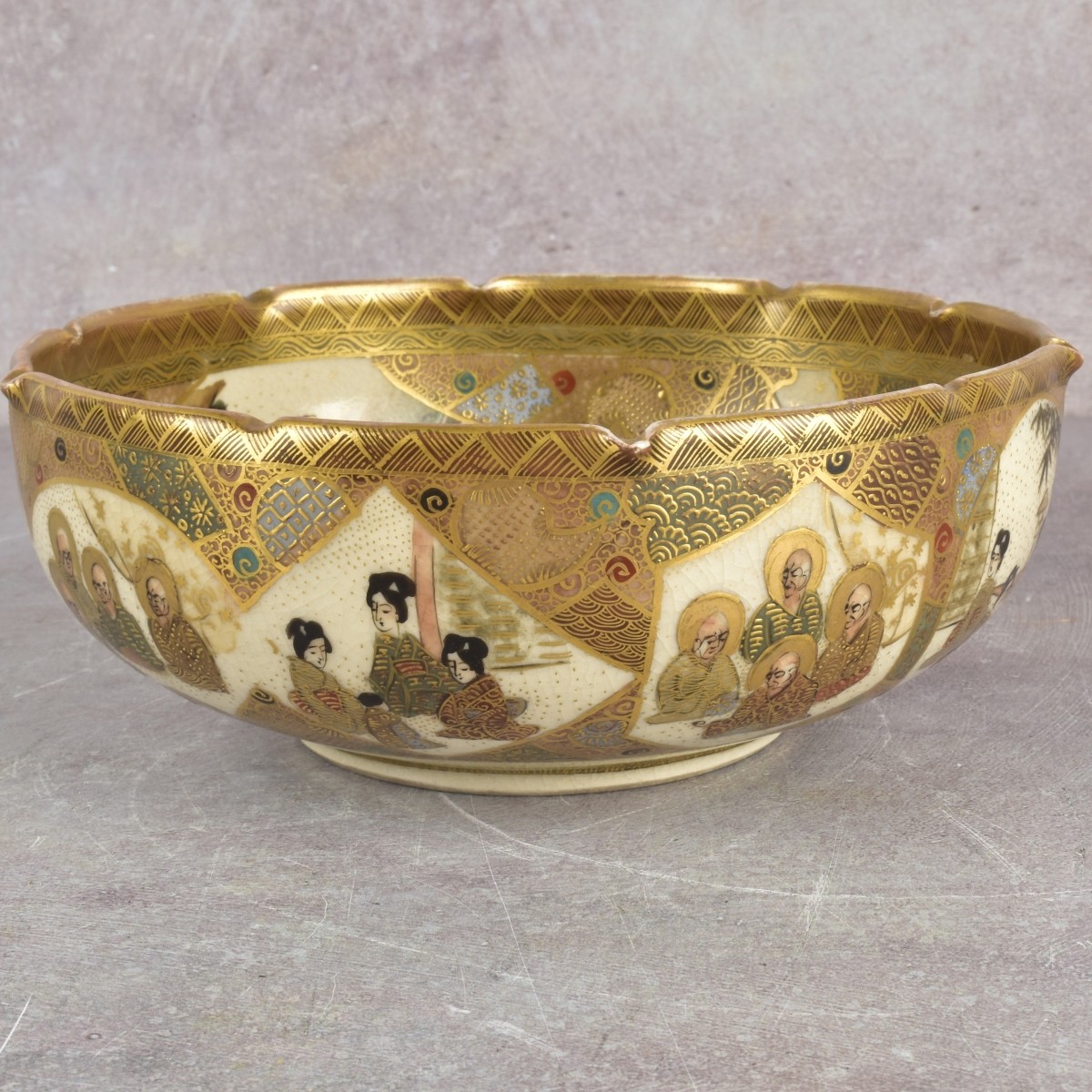 Japanese Meiji Satsuma Bowl