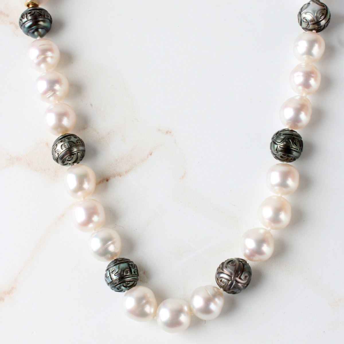 Pearl and 18K Necklace