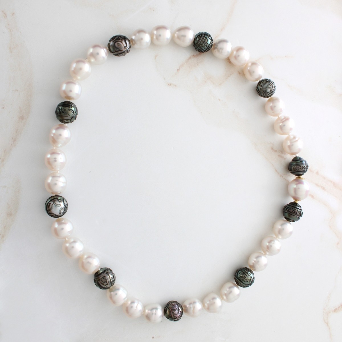 Pearl and 18K Necklace