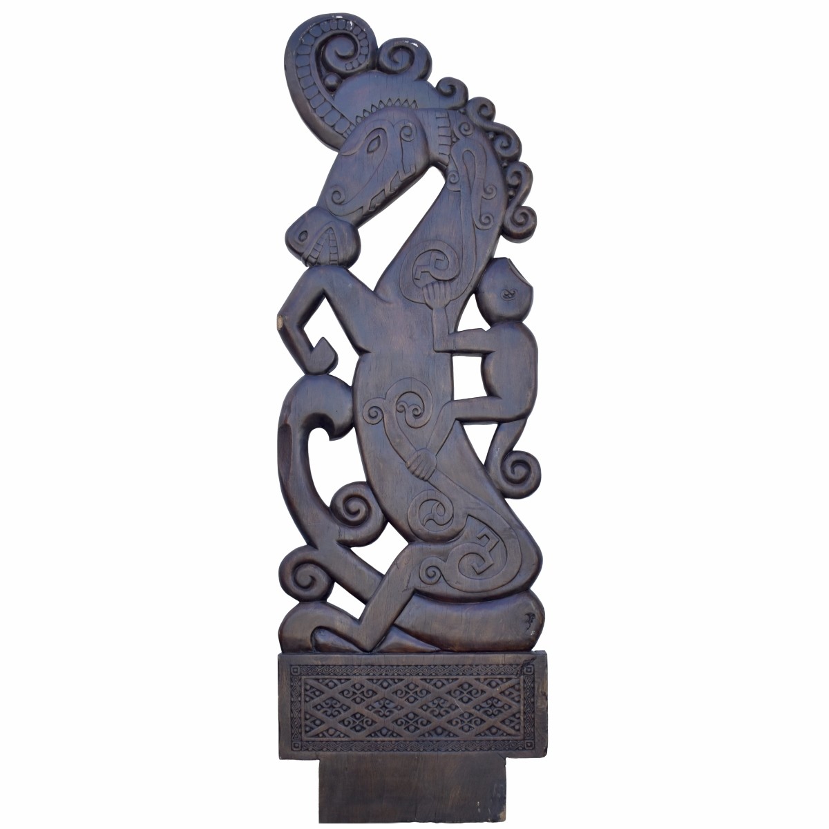 Monumental Indonesian Horse Sculpture