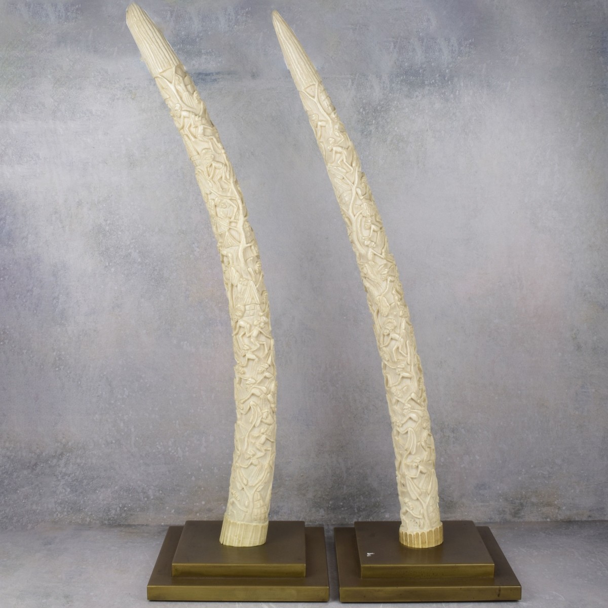 Antique Pair of Carved African Sculptures