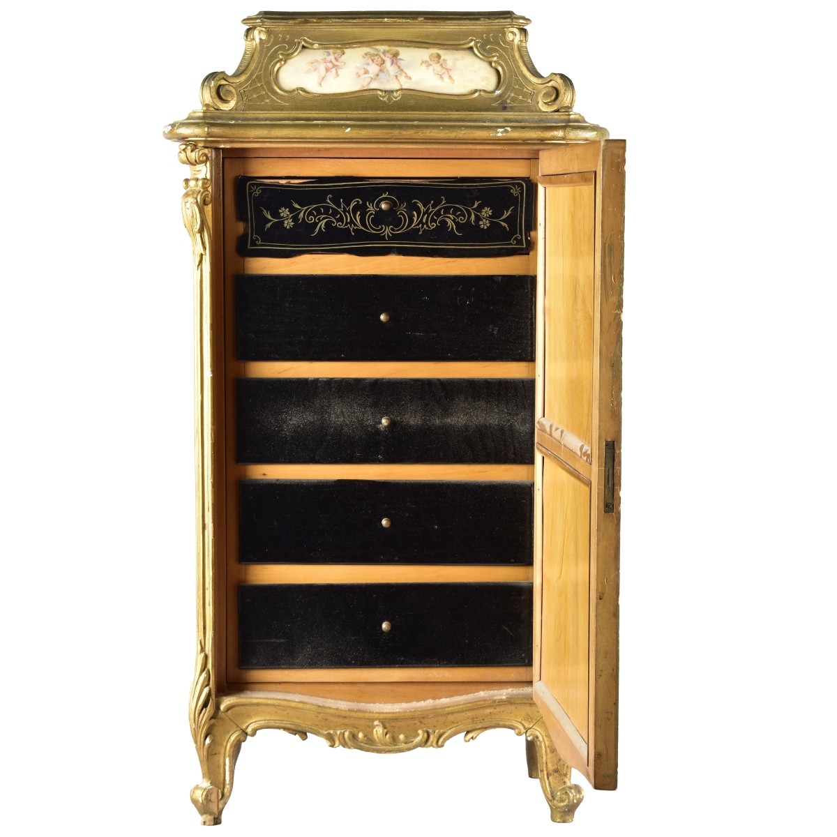 Louis XV style Jewelry Cabinet
